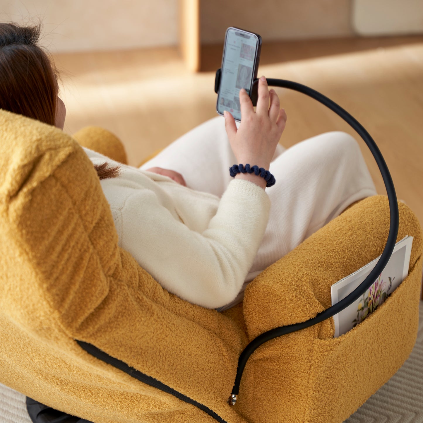Adjustable Head And Waist, Game Chair, Lounge Chair In The Living Room, 360 Degree Rotatable Sofa Chair,Rotatable Seat Leisure Chair Deck Chair