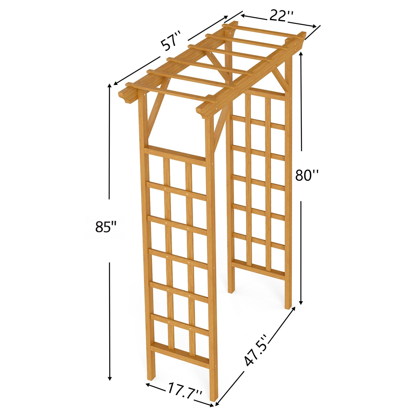 Wooden Arbor, Wedding Arch For Ceremony, Wood Trellis For Plant Climbing, Christmas Decor Pergola For Garden