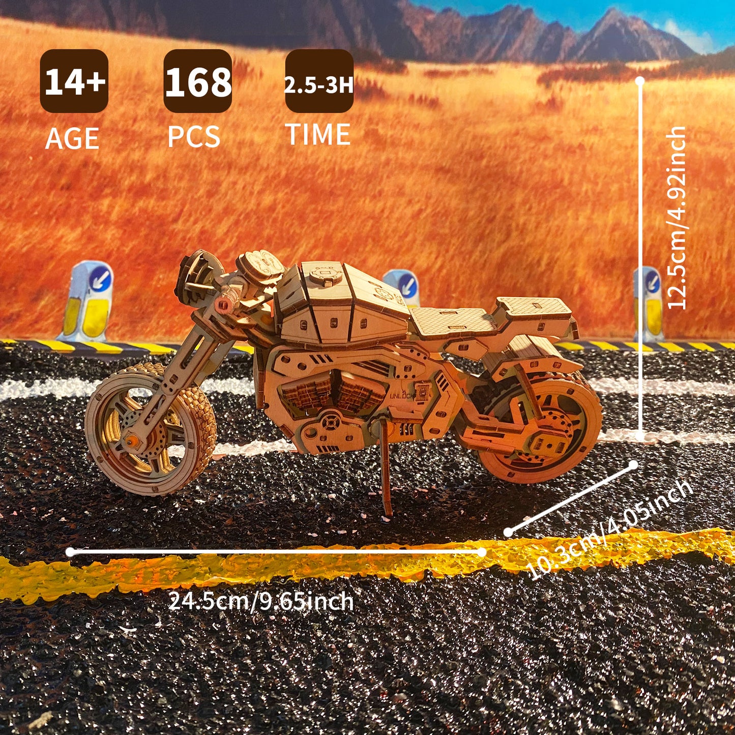 Sales Are Prohibited On The TEMU And SHEIN - 3D Wooden Puzzle Motorcycle Model Kits To Build Wooden Construction Handmade Craft Unique Gift Christmas