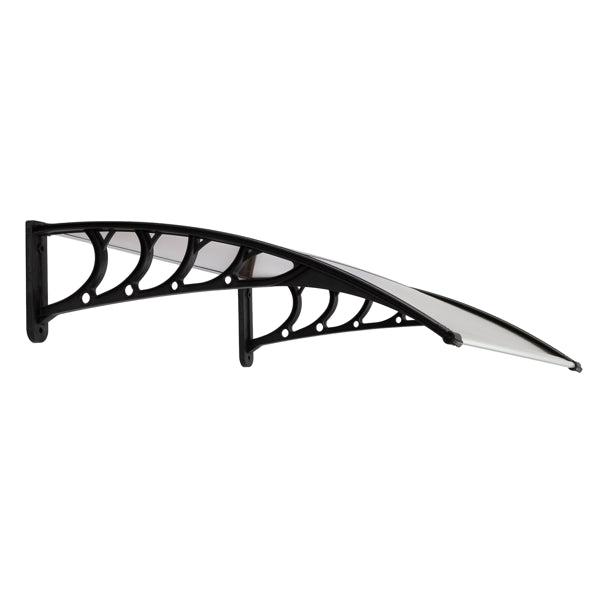 40*38in Household Application Door & Window Rain Cover Eaves Brown Board & Black Holder (SAME AS 27539880)