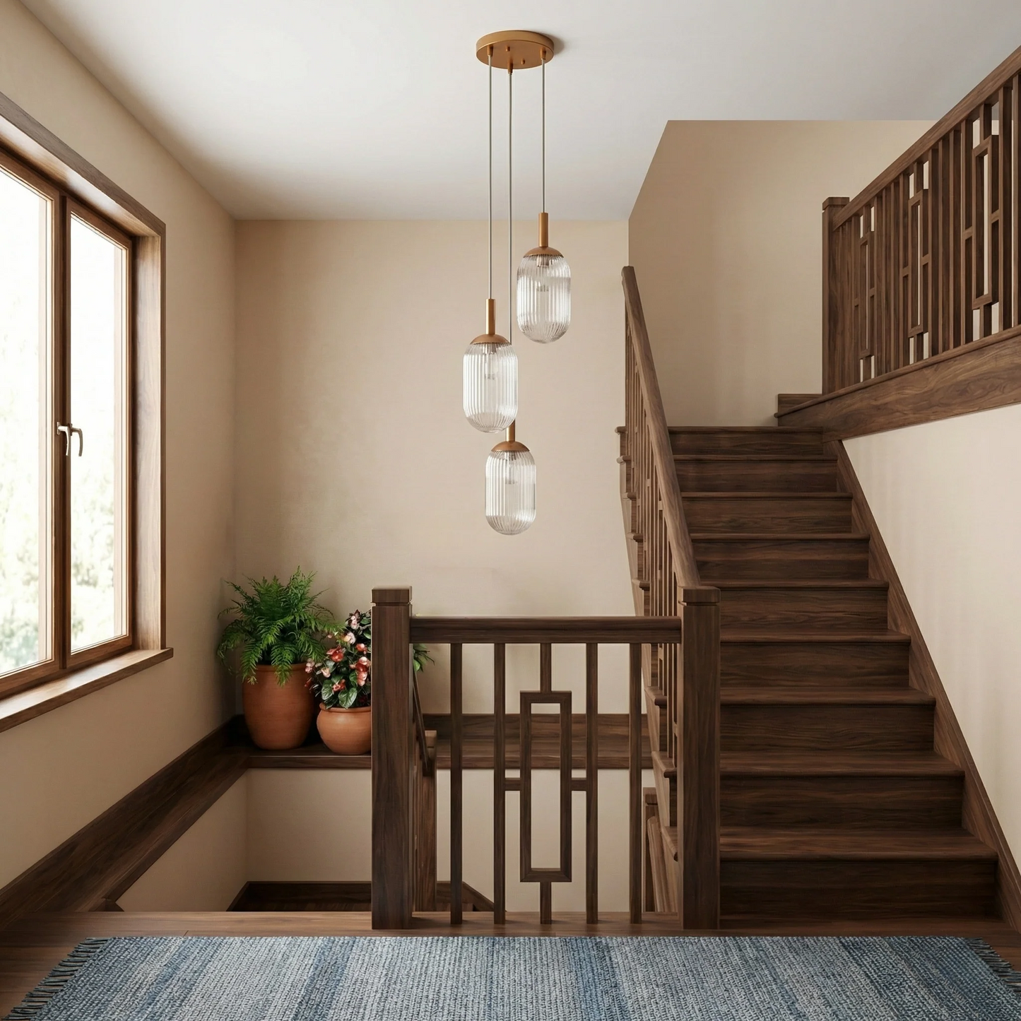 Warehouse Direct Sales New Design Personality Creative American Country Retro Ceiling Light Living Room Bedroom Reading Room Gala Pendant Lamp - Bronze And Clear 110-120V