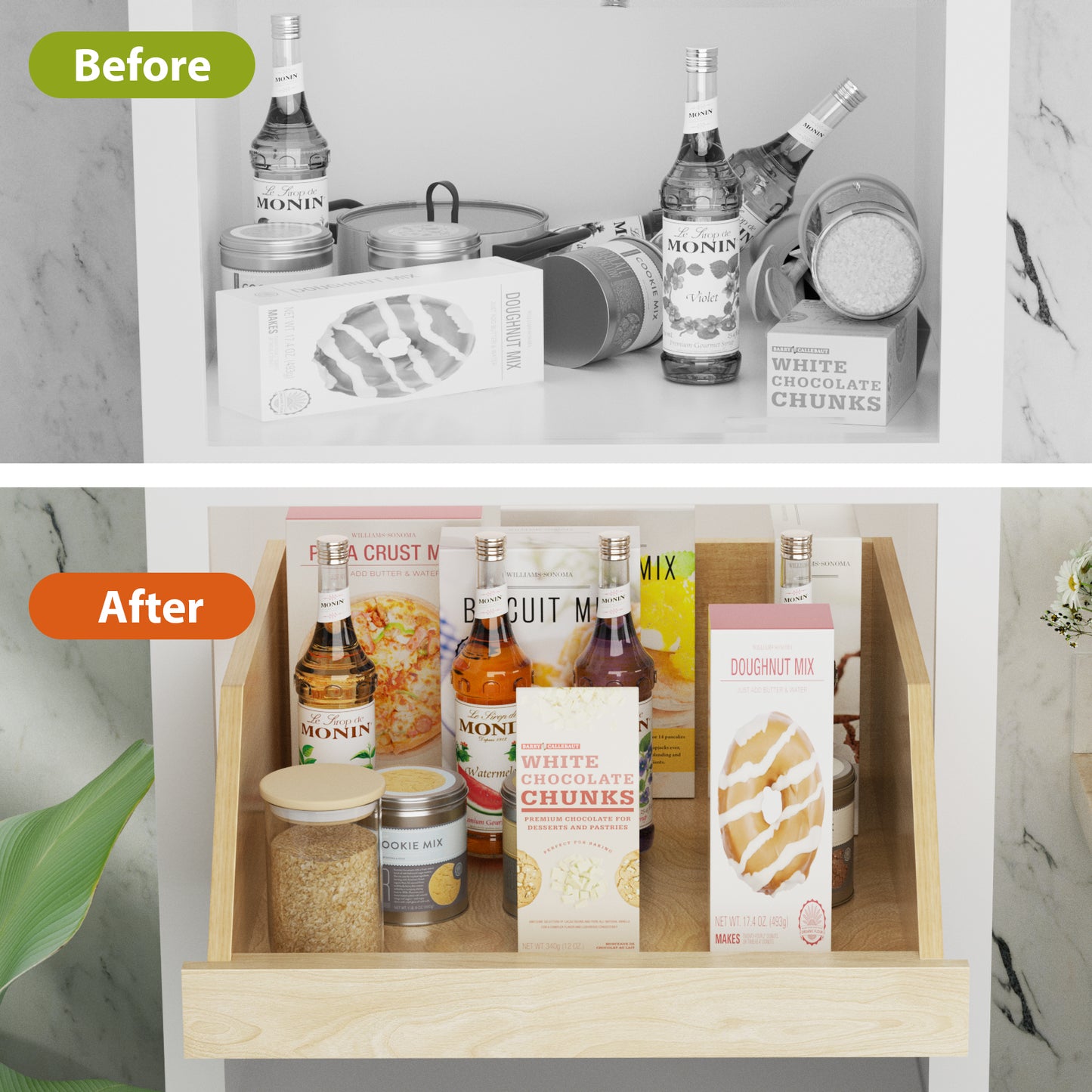 Pull Out Cabinet Organizer High Drawer 19 W X 21 D Hard Close Wood Slide Out Shelves Cabinet Storage And Organizer With Full Extension Rail Slides Pull Out Drawer For Kitchens Cabinet Pantry
