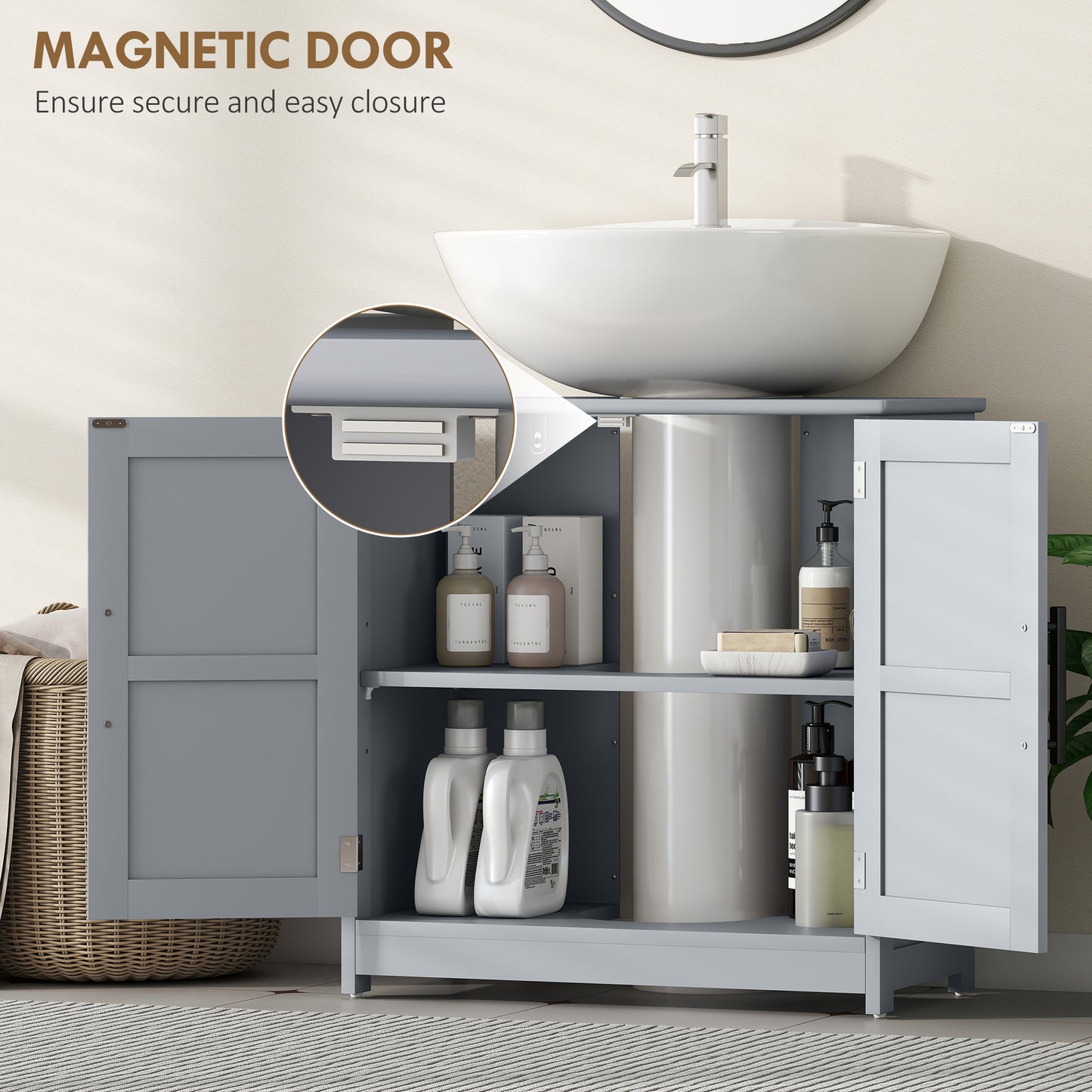 Pedestal Sink Storage Cabinet, Bathroom Sink Cabinet