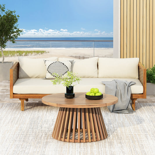 PATIO FURNITRE SETS  CLAREMONT 3 SEATER DAYBED   ACACIA WOOD TABLE