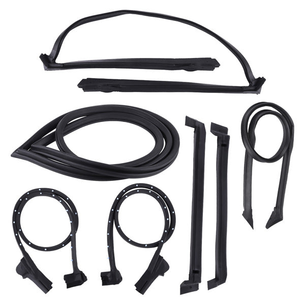 Full Weatherstrips Front Windshield Weatherstrip Fit For Chevrolet Corvette Base Coupe 2-Door 5.7L 350Cu. In. V8 GAS OHV 1996 9096GGW,8489GGW