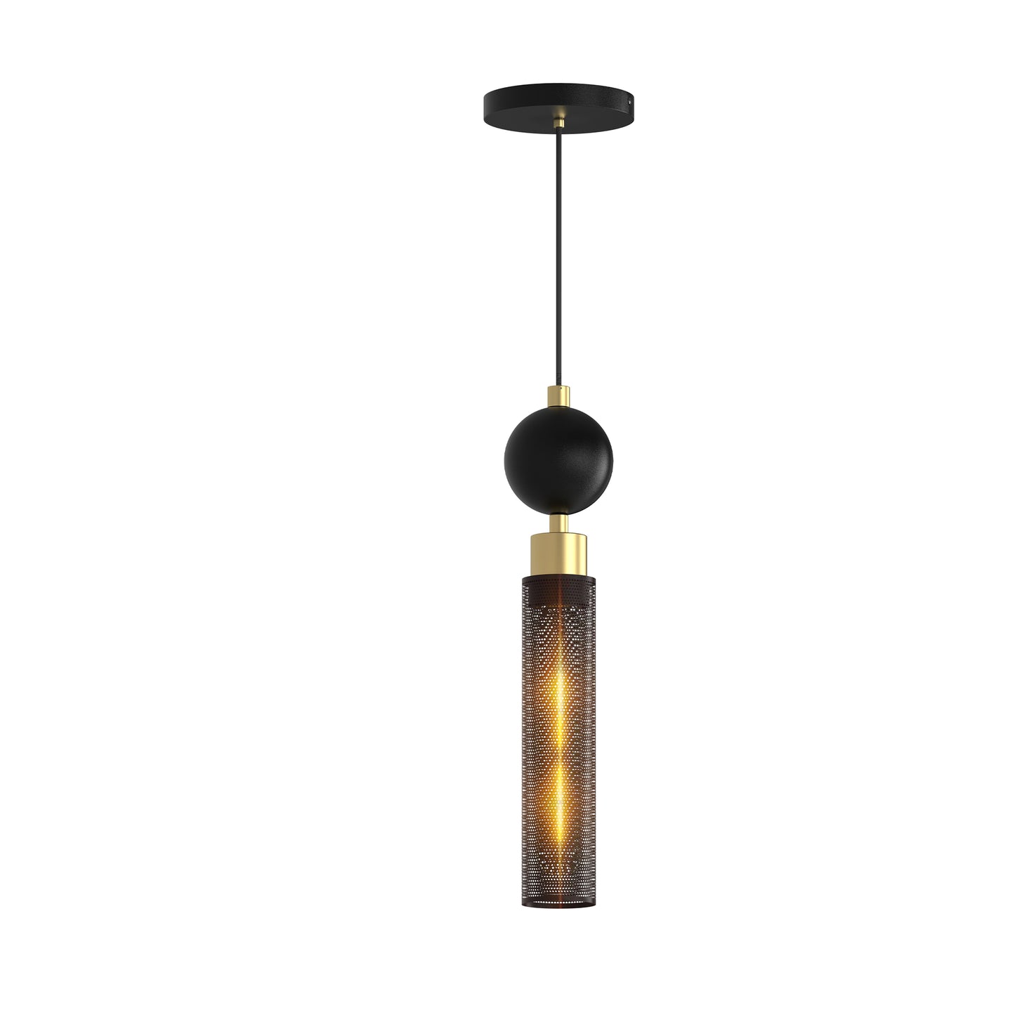 Modern Black Wrought Iron Pendant Light For Kitchen Island, Adjustable Cord Pendant Fixture, Hanging Lighting Over Kitchen Island, Indoor Chandelier For Bedroom & Bathroom