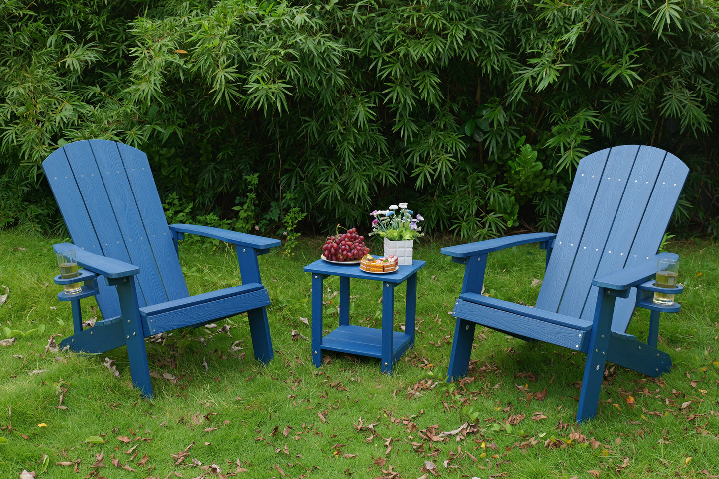 2-Piece All-Season Outdoor Lounge Chairs Perfect For Patio Chats & Garden Leisure Gatherings