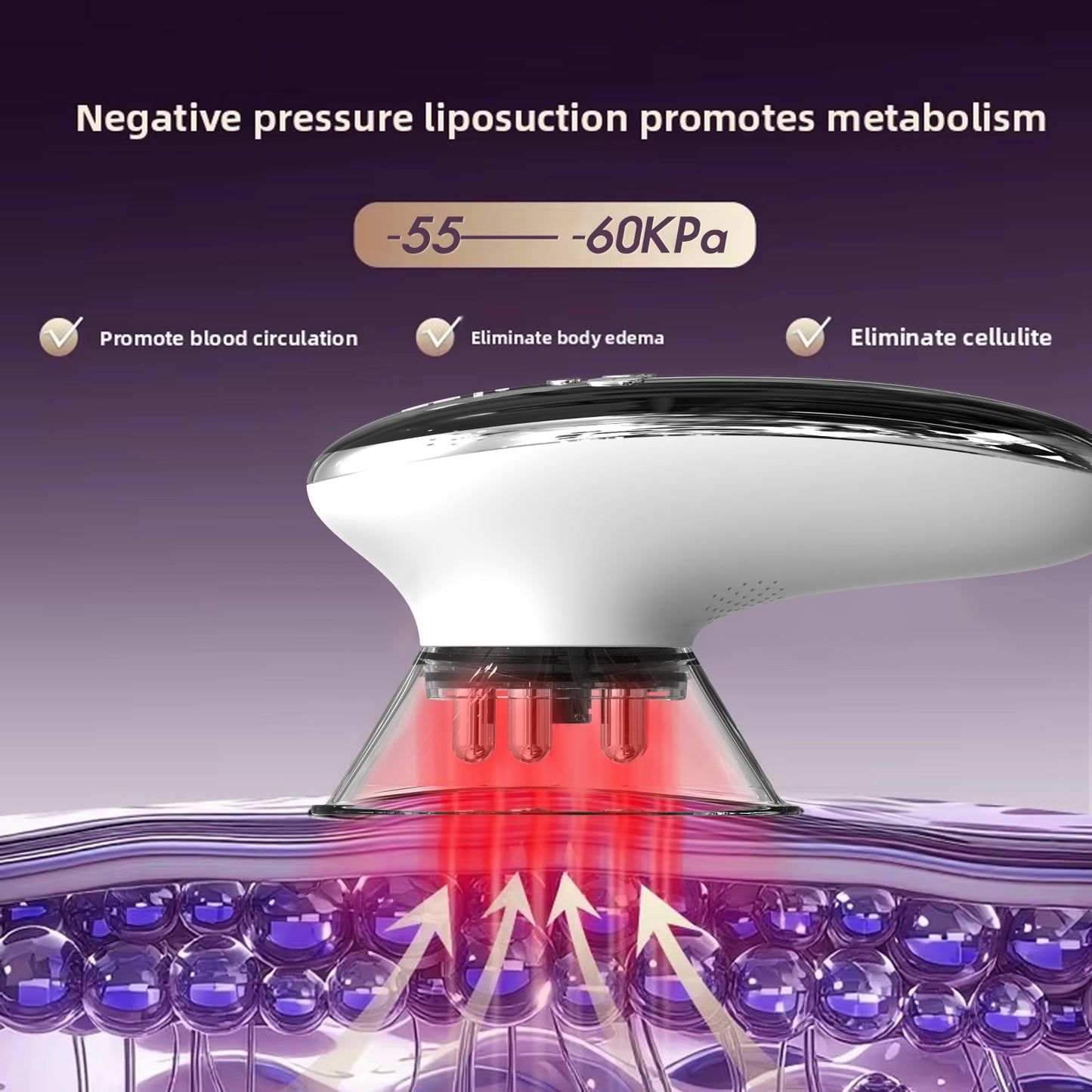 Face & Body Sculpting Machine With 4 Cups, Reduce Belly Fat, Smart Cupping Therapy Massager, Red Light Cupping Therapy, Negative Pressure Lymphatic Drainage Massager, Electric Cellulite Massage Tool
