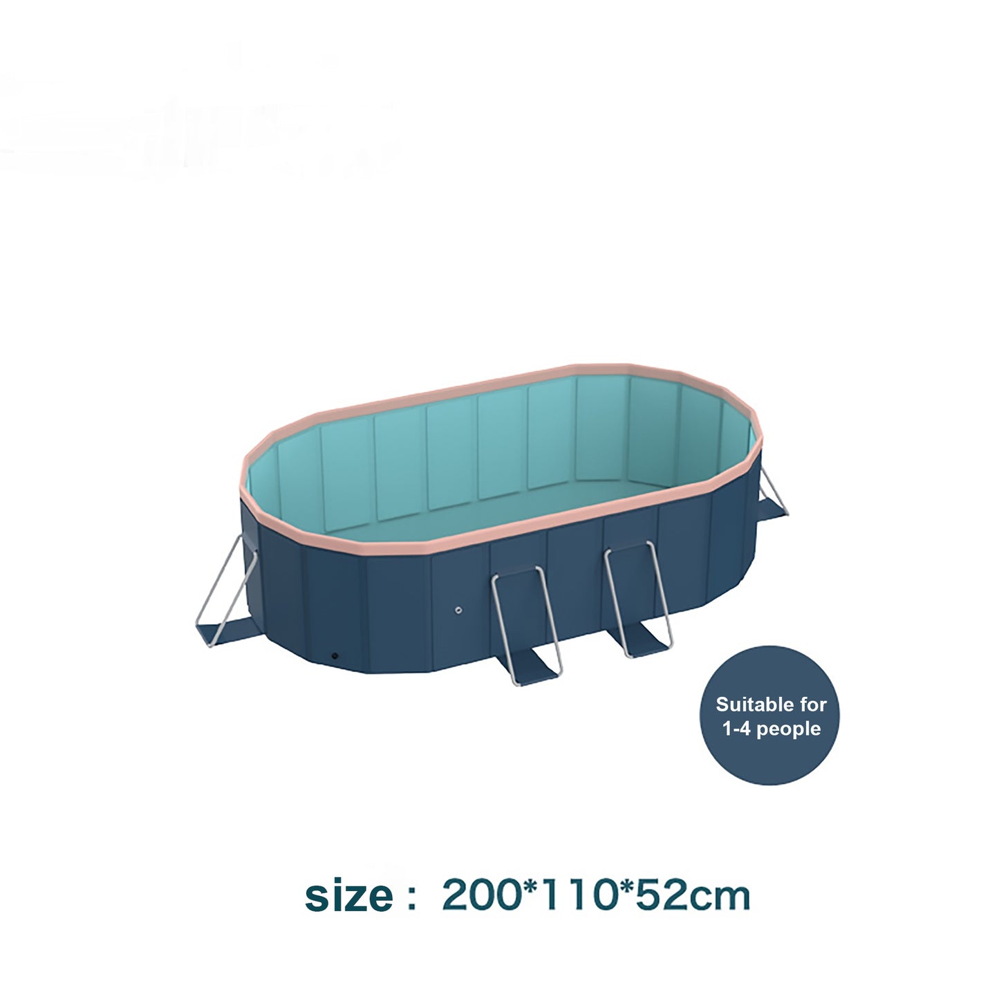 2.1m PVC Folding Pool  Not Inflatable  Bathes And Cools In Summer, Suitable For Outdoor Patio Beach Garden