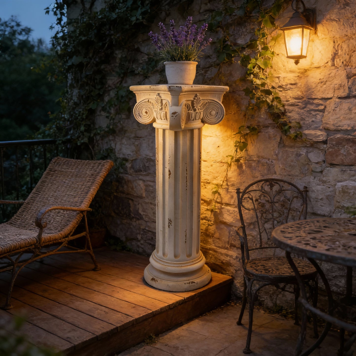 Pedestal Column Plant Stand 28.93   Tall Roman Column With Base Roman Pillar Greek Column Magnesium Oxide Statue Sculpture Pedestal Stand Holder For Indoor Outdoor Wedding Birthday Party Decorate