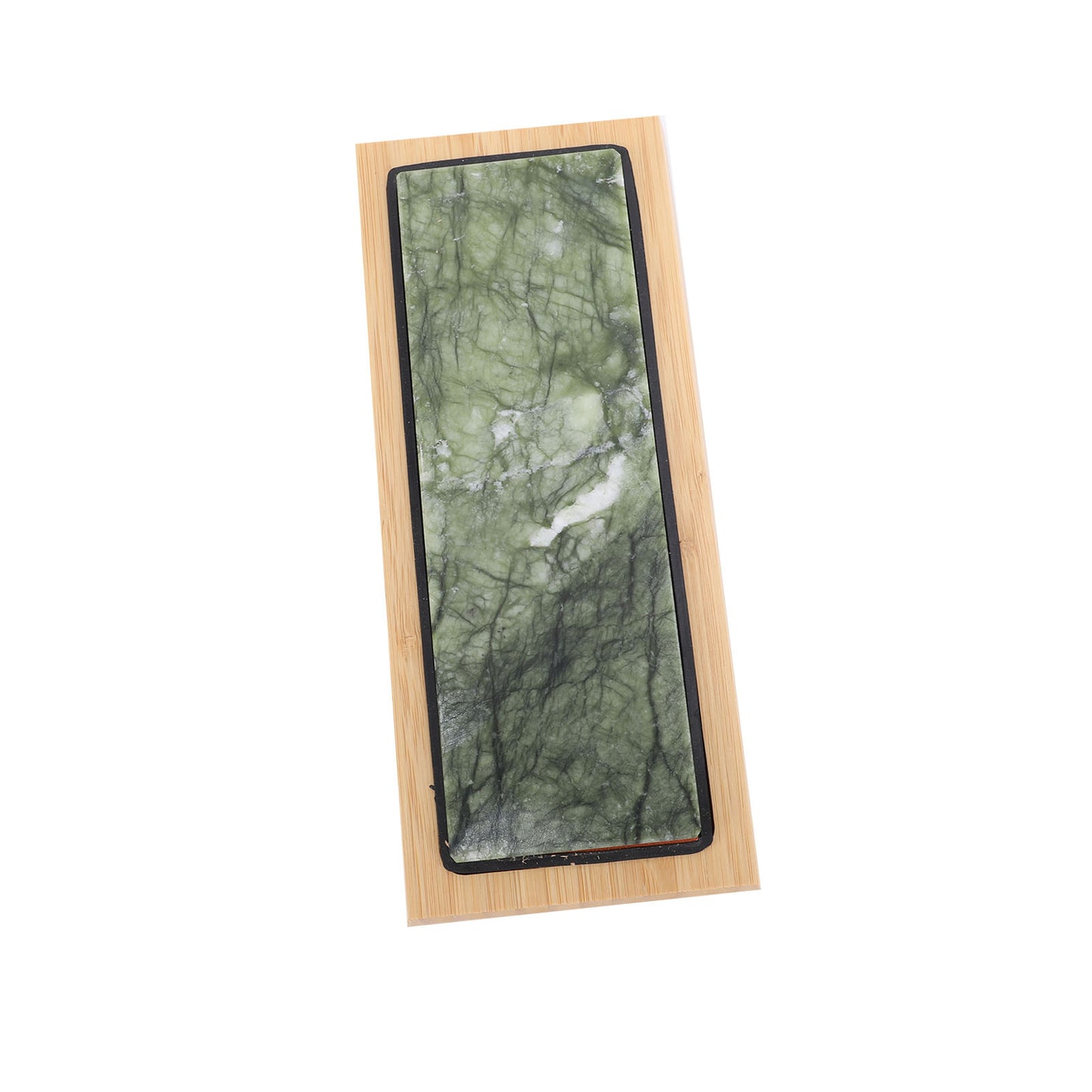 Green Jade Sharpening Stone 2 Side Grit 10000 Fine Polishing Whetstone With Bambusoideae Base Angle Guide