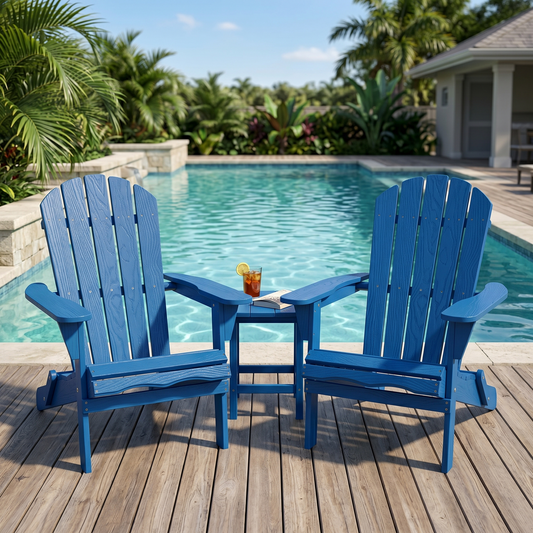 Wood Lounge Patio Chair For Garden Outdoor Wooden Folding Embossed Adirondack Chair Solid Wood Lounge Patio Chair With Wood Grain