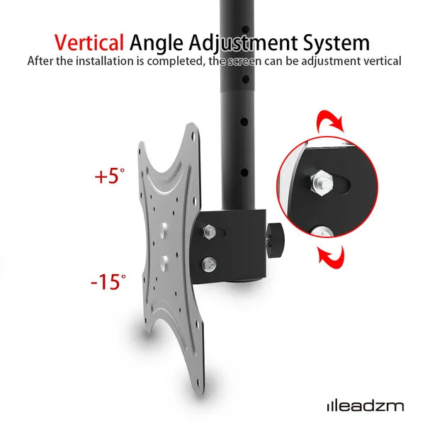 TMC-7004 Ceiling Mount TV Wall Bracket Roof Rack Pole Retractable For 32'-55' Flat Screen
