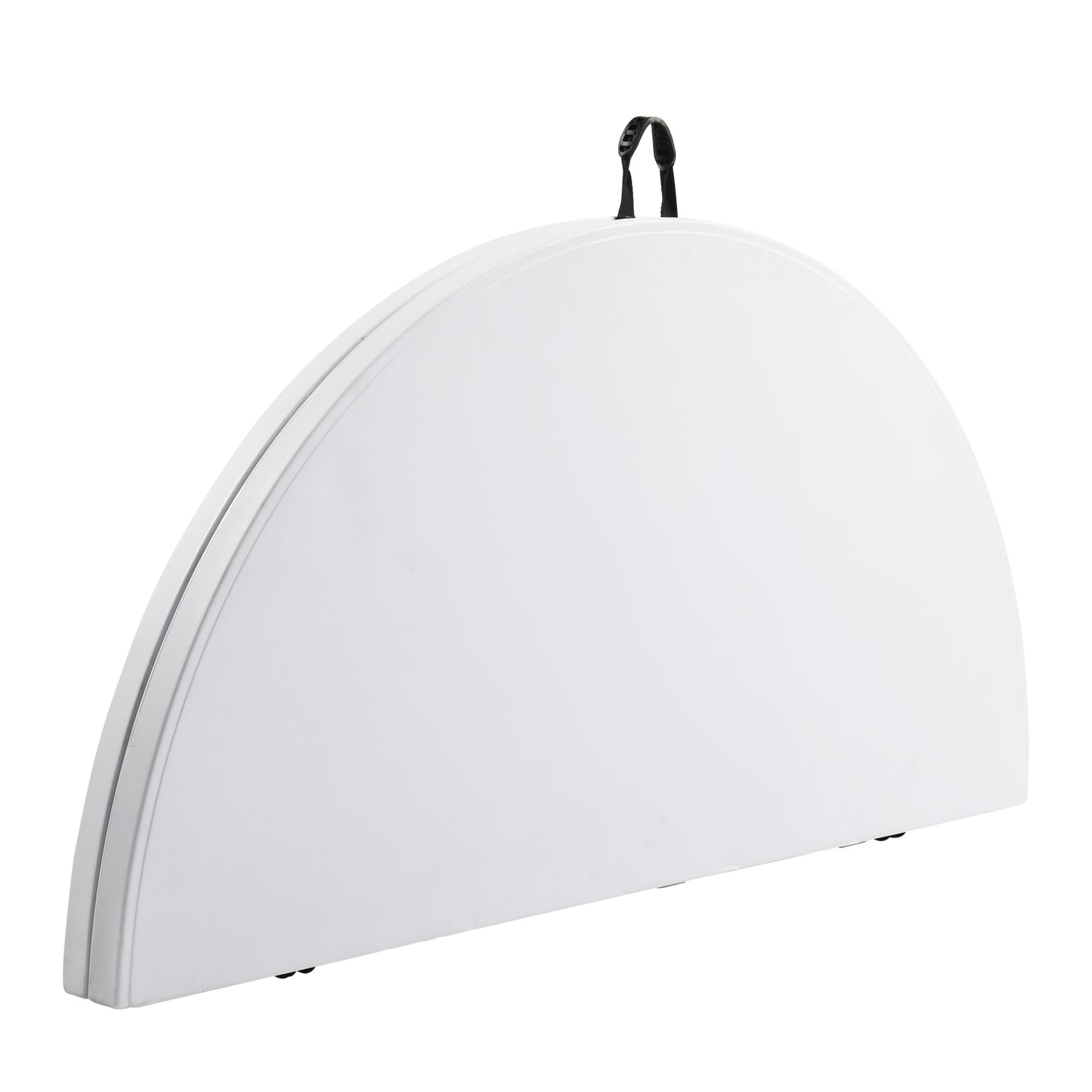 Circular Round Foldable Table With Built In Handle & Steel Legs Heavy Duty Portable Perfect For Party, Dining, Wedding, Events, Picnic Indoor, Outdoor, Camping