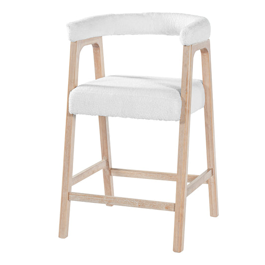 26 Seat Height Bar Stools With Back,  Comfortable Counter Stools For Kitchen Island Dining Room, Set Of 2
