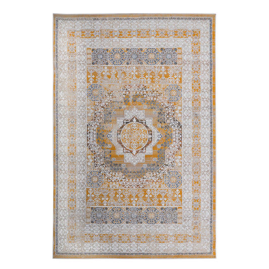 PAYAS C Ollection 2X8 Cream Ivory  Medallion Runner Rug