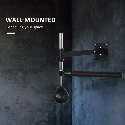 Lightweight Fast-Reflexes Speed Bag Boxing Punching Bag Wall Mount Height Adjustable, MMA, Martial Arts, And Boxing Equipment For Training At Home, Heavy-Duty, 9" H X 7" Dia.