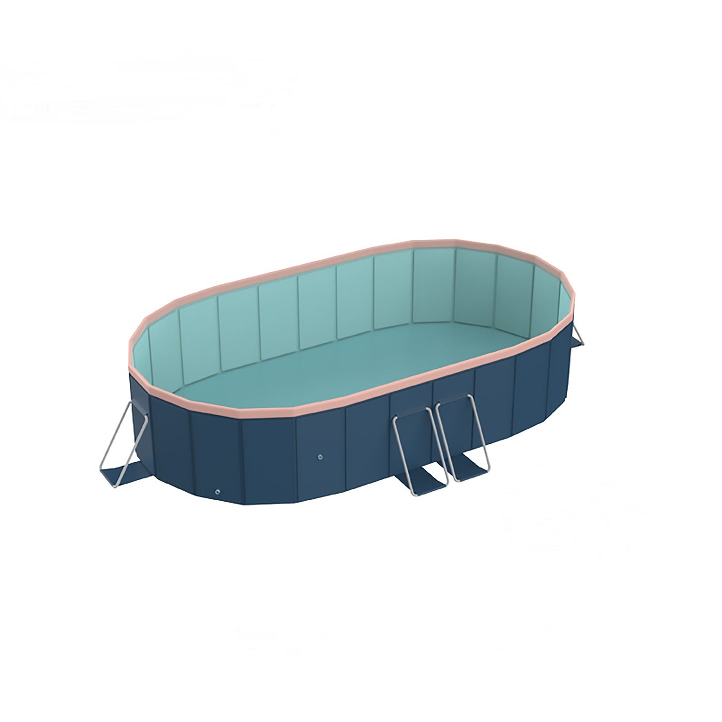 2.8m PVC Folding Pool  Not Inflatable  Bathes And Cools In Summer, Suitable For Outdoor Patio Beach Garden
