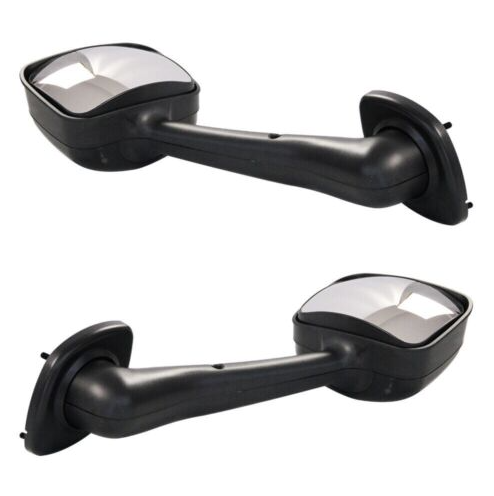 For 2008-2016 Freightliner Cascadia Pair Hood Mirrors Black Left Right Set
