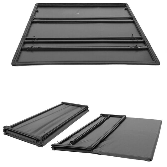 JDMSPEED Soft Tri-Fold Tonneau Cover 5ft Truck Bed For 2005-2022 N Issan Frontier--A86172-CMT82045