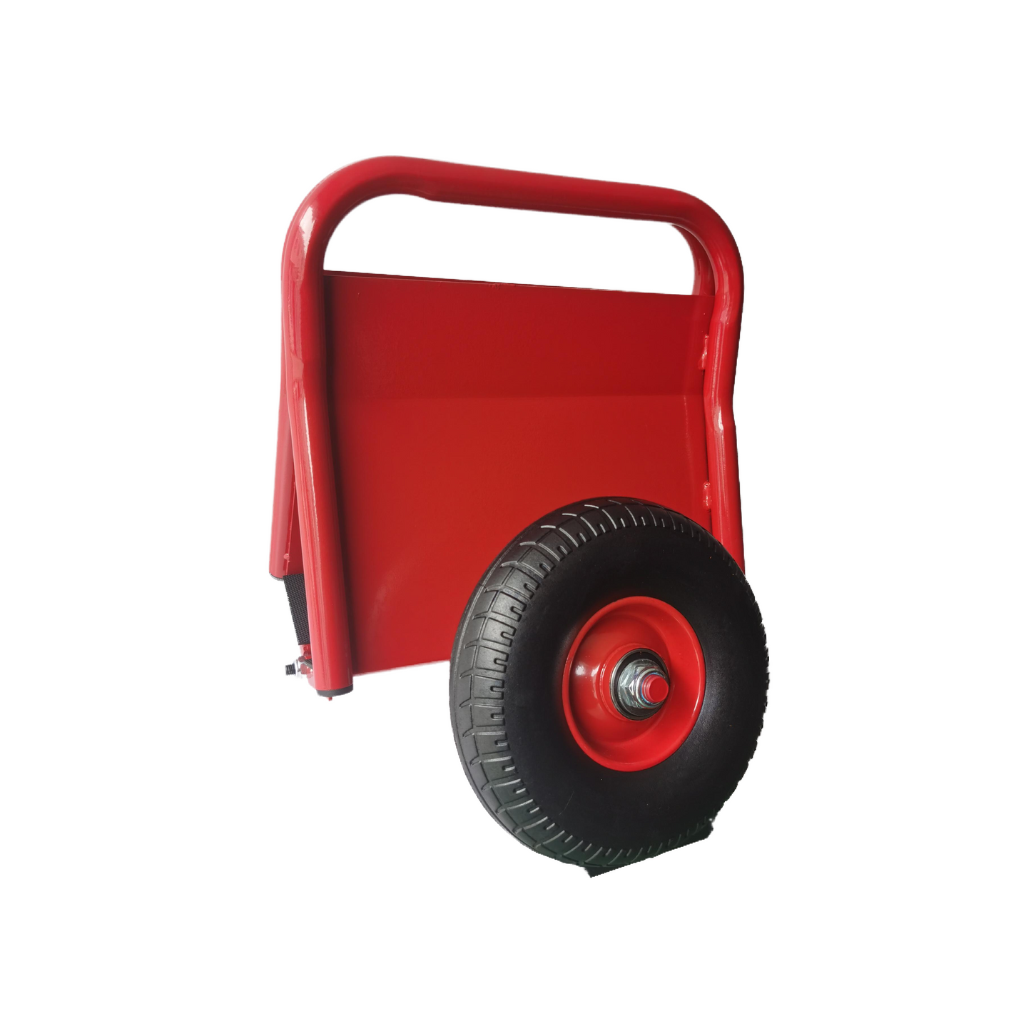 Super Weight 1 Heavy Duty Panel Dolly, Slab Dolly, Two Nice Handles, 10 Solid Rubber Tires, All-Terrain Movement For Heavy Drywall Sheet & Door Material Red