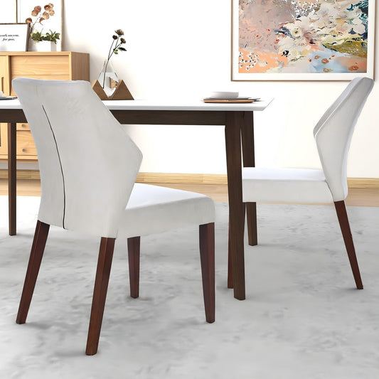 Luca Light Grey Fabric Dining Chair   Set Of 2
