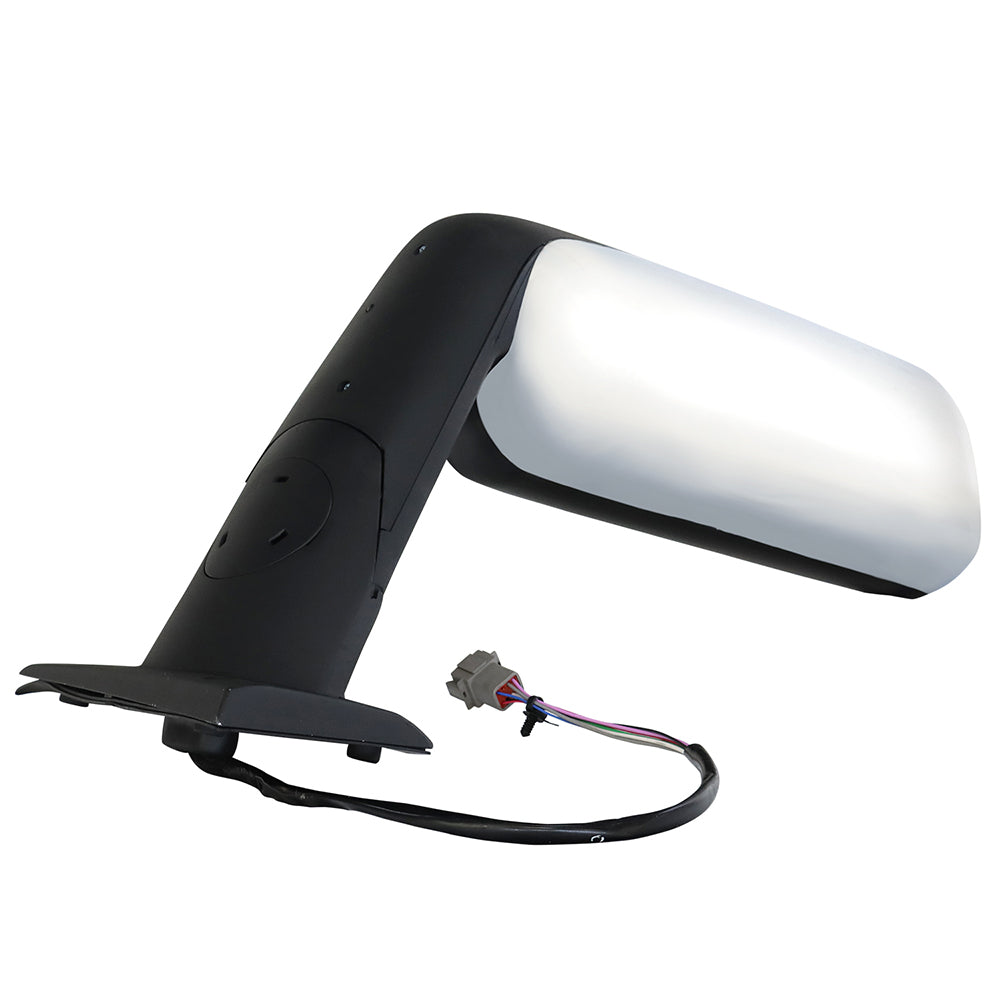 Chrome Heated Door Mirror For Freightliner Cascadia 2018-2023 Left Driver