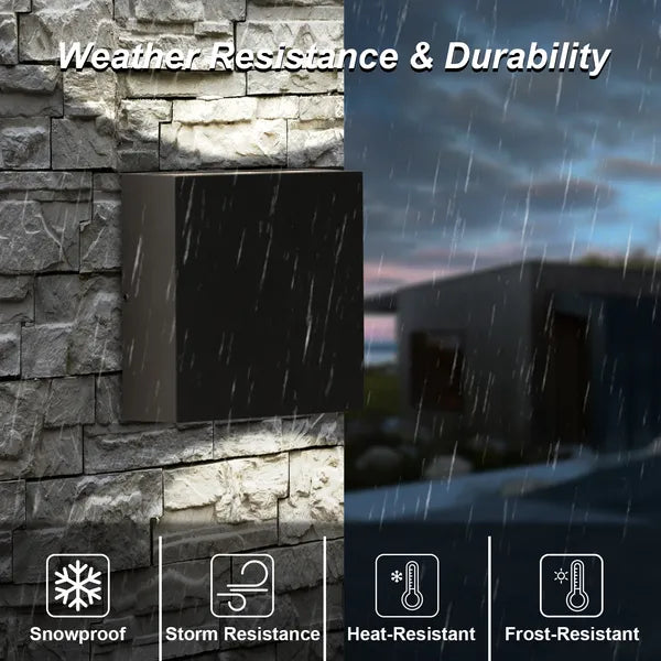 Inowel Wall Lights Outdoor Wall Sconce Waterproof Outdoor Wall Lamps Up And Down Lighting Exterior Sconces Porch Lantern 19802
