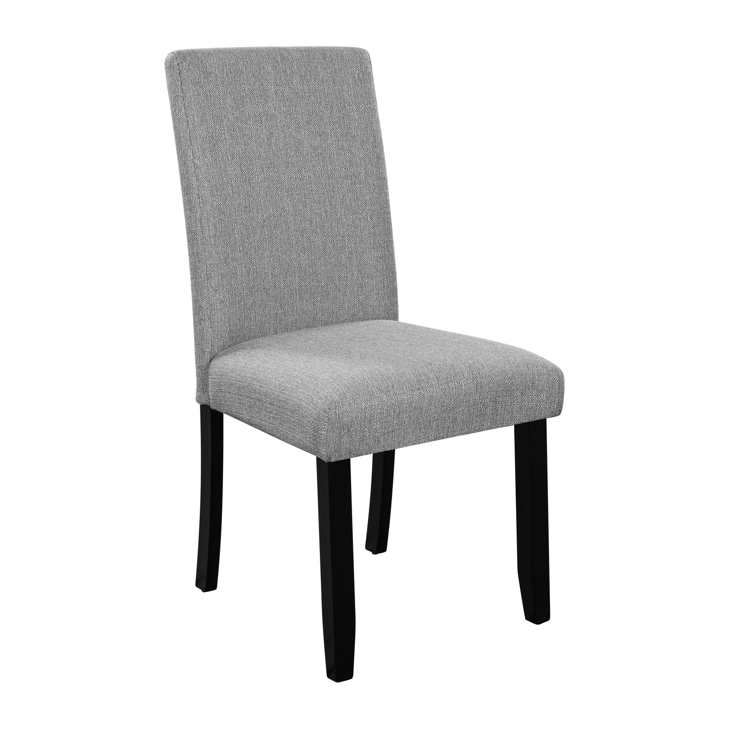 Modern Dining Room Chairs Set Of 4, Accent Diner Chairs Upholstered Fabric Side Stylish Kitchen Chairs With Solid Wood Legs And Padded Seat - Gray