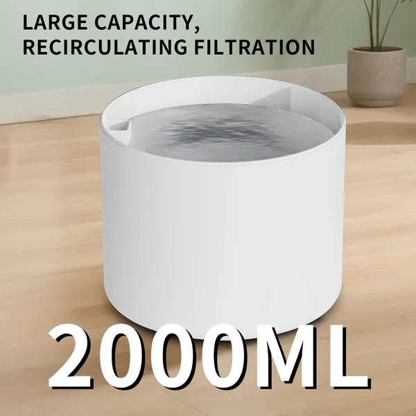 006 Circular Pet Water Dispenser, Silent Circulating Water, Filtered Clean, Large Capacity, No Leakage, Allowing Cats And Dogs To Drink With Peace Of Mind