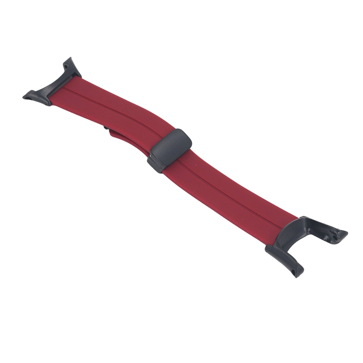 Magnetic Watch Band For Suunto Ambit 1 2 2S 2R 3 Sport 3 Peak Adjustable Waterproof Folding Clasp Magnetic Clasp Loop Strap Wine Red