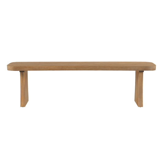 Indoor Pine Dining Bench, 62.9  L Solid Wood Seating, 350lbs Weight Capacity, Fits 3 People For Kitchen, Dining Room & Living Space