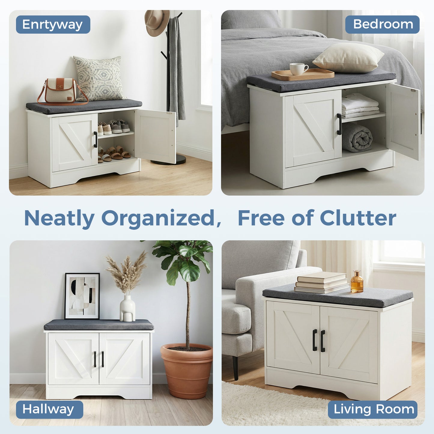 Wooden Shoe Storage Cabinet, For Living Room Storage