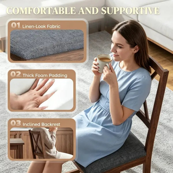 2 Pcs Dining Chair - Only Chairs