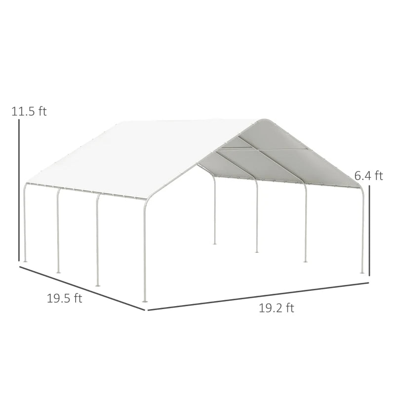 Carport, Portable Garage And Patio Canopy Tent, Anti-UV Cover For Car, Truck, Boat, Catering, WeddingMultiple Packages Shipped. Please Pay Attention To The Dimensions And Weight In The Details.