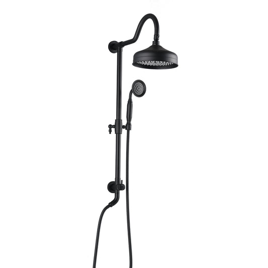 Shower Head With Handheld Shower System With 8  Rainfall Shower Head, Dual Shower Combo