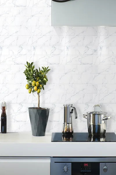 10pcs, Self-Adhesive Tiles 12x12 Inch Vintage 3D Self-Adhesive Backsplash Wall Tiles - High Temperature Resistant Wall Tiles,  For Kitchen, Bathroom, Laundry Room (5 Square Feet) Quick Stick