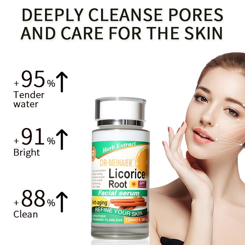 Only Supports Self Pickup With Waybill DR-MEINAIER Licorice Root Facial Serum Anti-Aging, Brightening, Wrinkle-Reducing