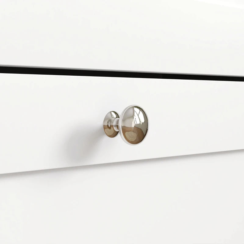 Slim Shoe Storage Cabinet, Modern Shoe Cabinet With 2 Flip Drawers And Adjustable Shelves For 8-12 Pairs, White
