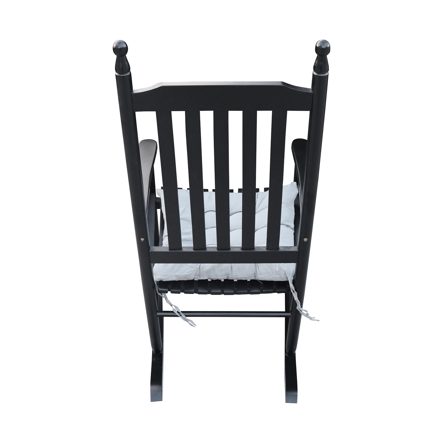 Wooden Porch Rocker Chair  BLACK, Without Mat
