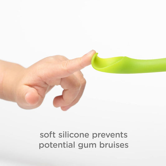 2pack Silicone Soft-Tip Training Spoon For Baby Led Weaning