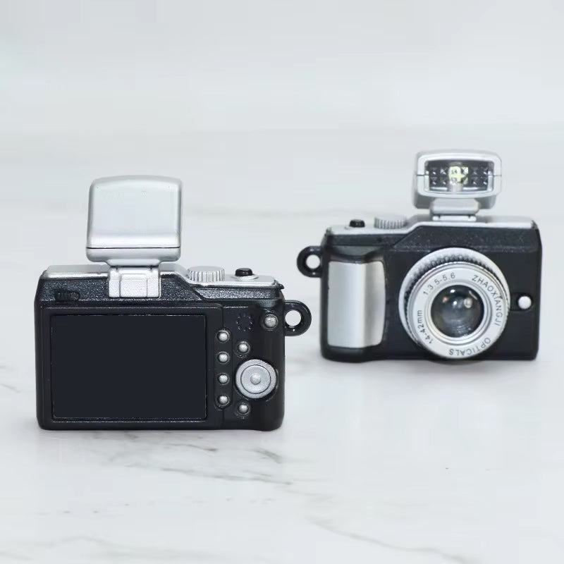 3PCS Mini Camera For Doll For Creative Camera Led Keychains With Sound LED Flashlight For Key Chain