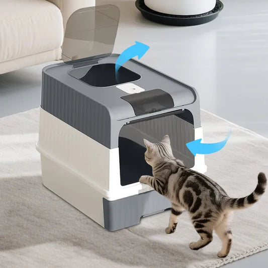 GreyMagic Cube Intelligent Cat Litter Box - Free Hands, Enjoy Pure Life & Automatic Cleaning, Silent Design, Preferred For Multi Cat Families