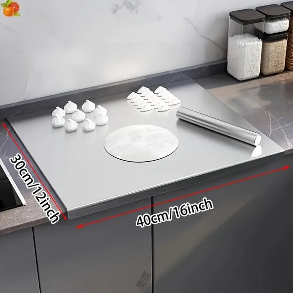 XXL 304 Stainless Steel Cutting Board  Anti-Slip & Mildew-Proof No More Moldy Wooden Boards - Heavy-Duty & Food-Safe, Easy To Clean - Chop Meat, Knead Dough, Bake Prep All-in-One - Must-Have For Home
