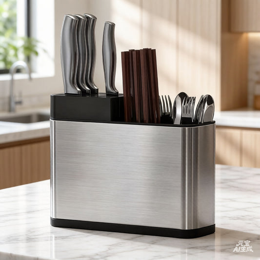 Kitchen Cutlery  Knife Holder Spoon Fork Storage Rack Organizer Utensils Chopstick Box