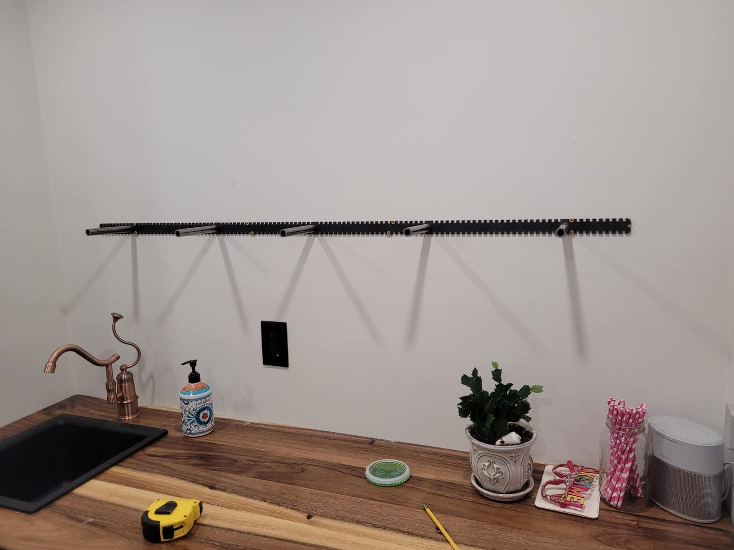 Floating Shelf Brackets - Sheppard Brackets - Easy Install - Heavy Duty 58 Inch
