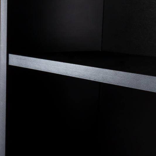 Black Modern Simple Hair Desk, Multi-layer Storage, Large Storage Space