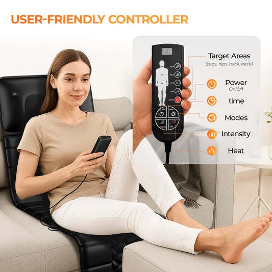 Amazon Restricted Products  Foldable Massage Mattress Controller With Smart Heating And Timer, Perfect For Full-body Relaxation At Home, Portable And Convenient For Home Use