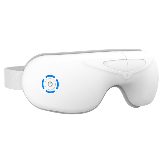 1Pc Eye Massager With Heat Music Air Pressure Vibration Massage Rechargeable For Men Women Elders Wireless Eye Mask