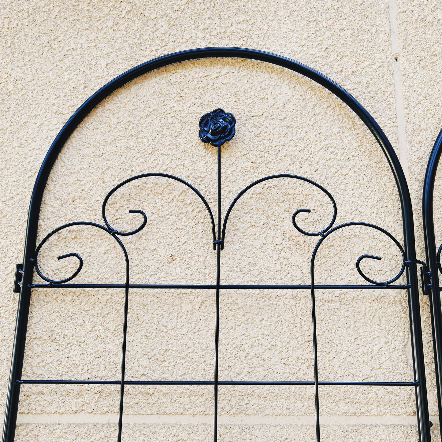 4 Pack Metal Garden Trellis For Climbing Plants Outdoor 86.7  X 19.7  Rustproof Plant Support Rose Trellis Netting Trellis Black